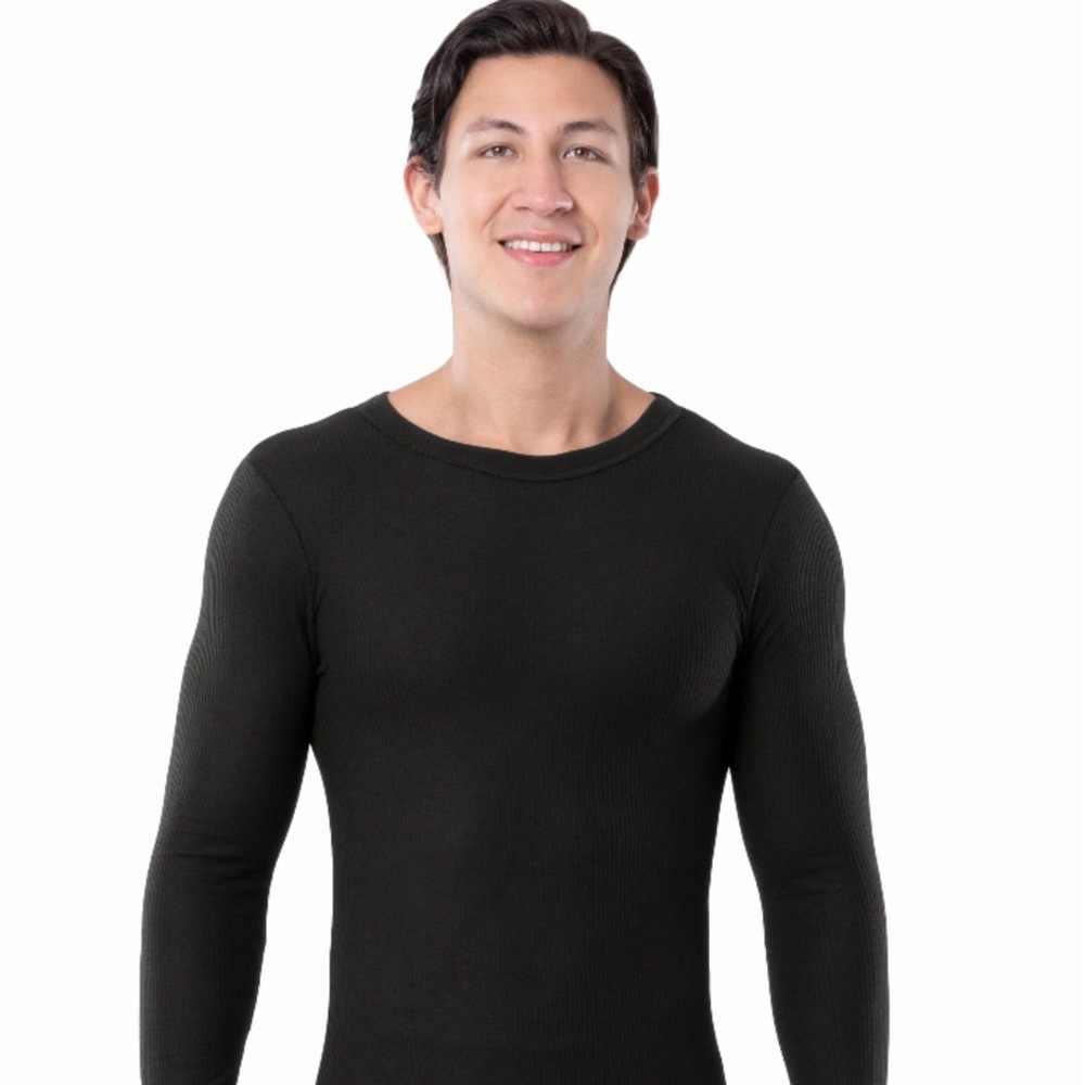 Fruit of Loom Mens Waffle Baselayer Crew Neck Thermal Top